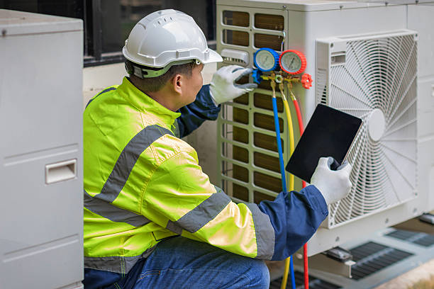 Professional Hvac Maintenance technician working in Rex, GA